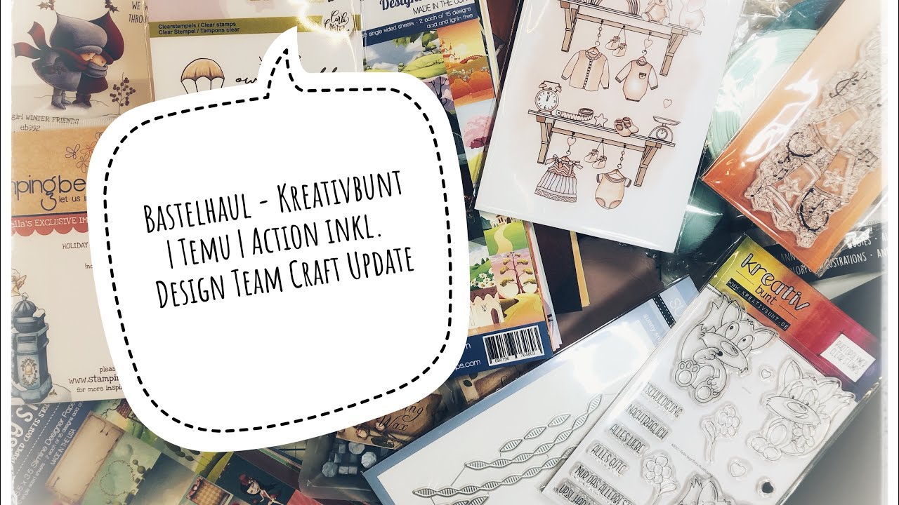 Bastelhaul 🎨 kreativbunt | Action | kreativ Messe | Temu 🎨 Design Team Neuigkeiten & Craft Update