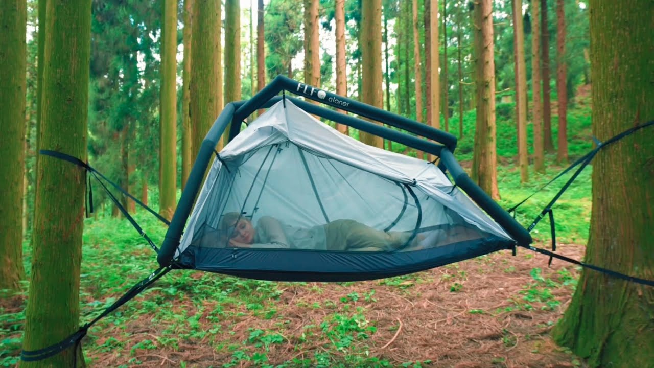 This Tent Literally Sets Itself Up&hellip; In 48 Seconds & Hangs in Trees!