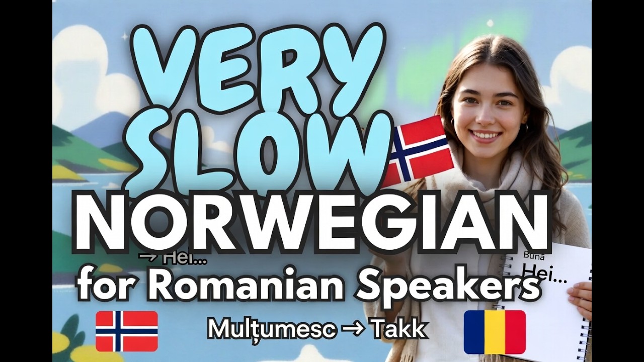 Învață Norvegiana ÎNCET! Prima Lecție: Pronunție + Fraze pentru Vorbitori de Română