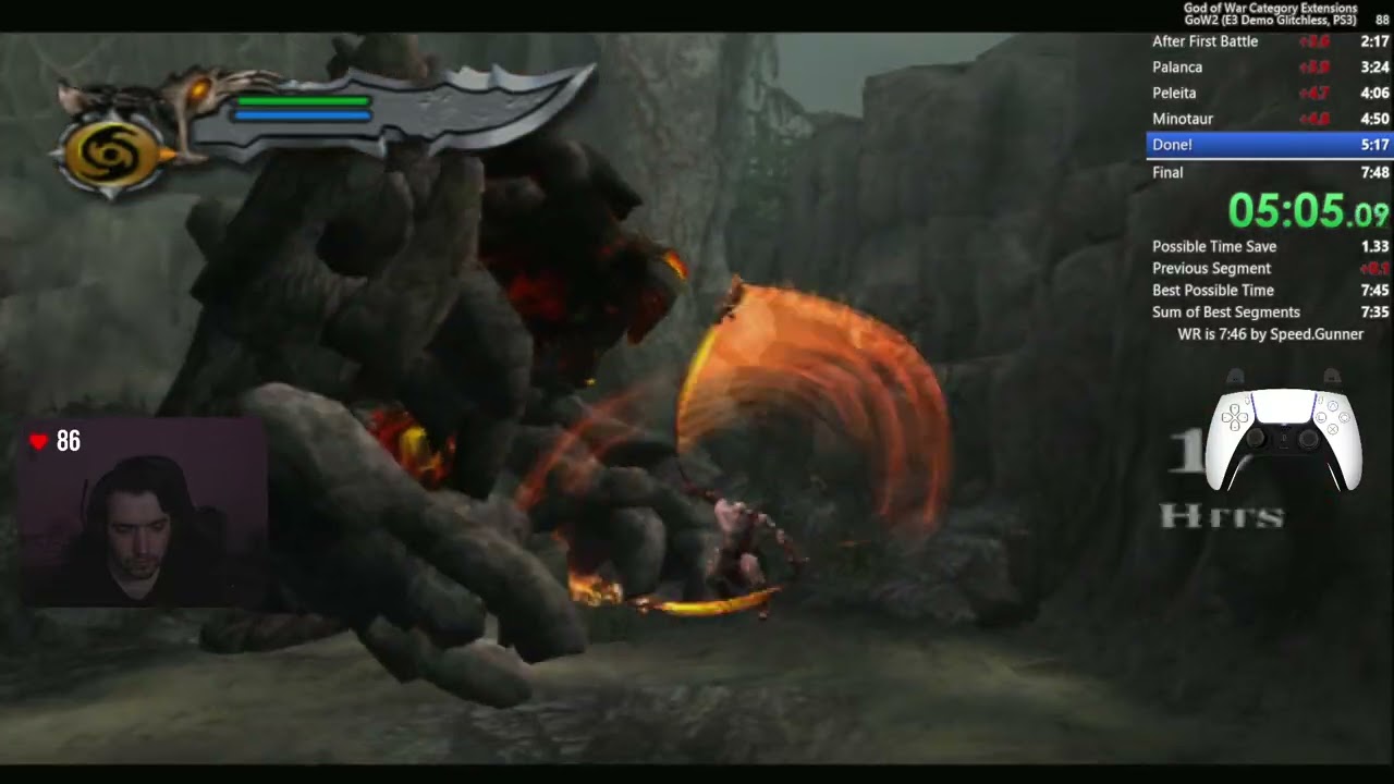 GOD OF WAR 2 E3 DEMO GLITCHLESS (7:45) WORLD RECORD SPEEDRUN