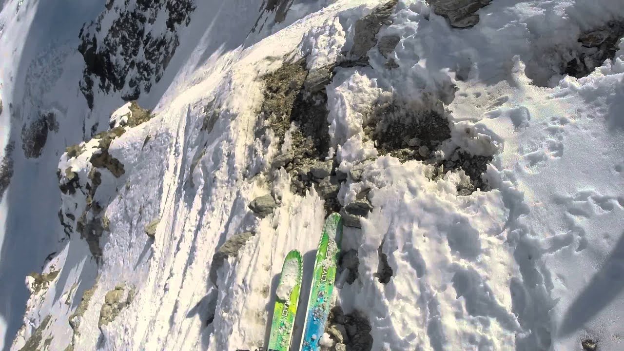 Sven D'Haeseleer couloir Trifide 0 into couloir Trifide 1 La Grave