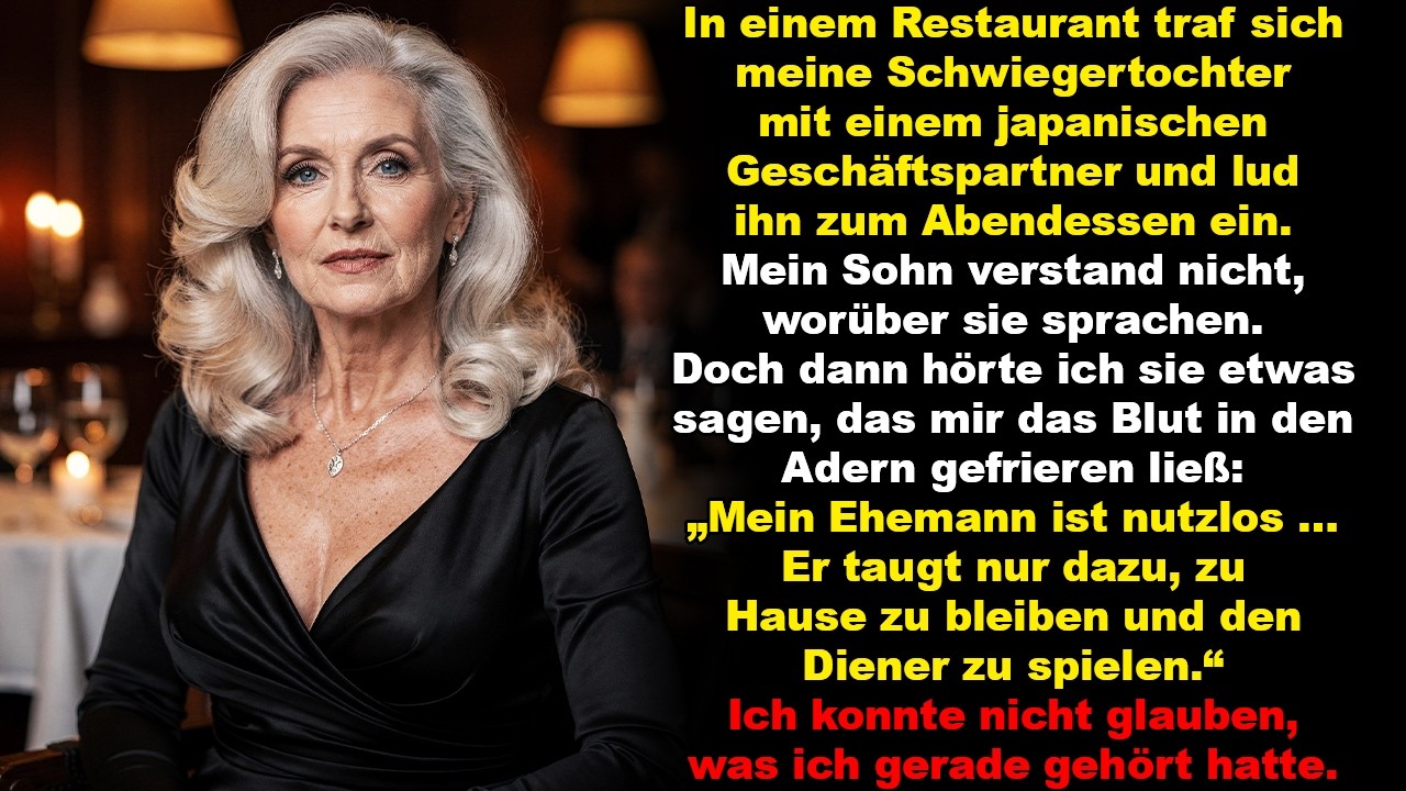Meine Schwiegertochter wusste nicht, dass ich Japanisch spreche – ihre Worte waren eiskalt.