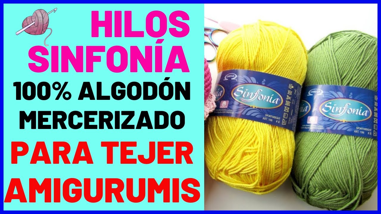hilos para crochet - SINFONÍA de Omega 100% mercerizado