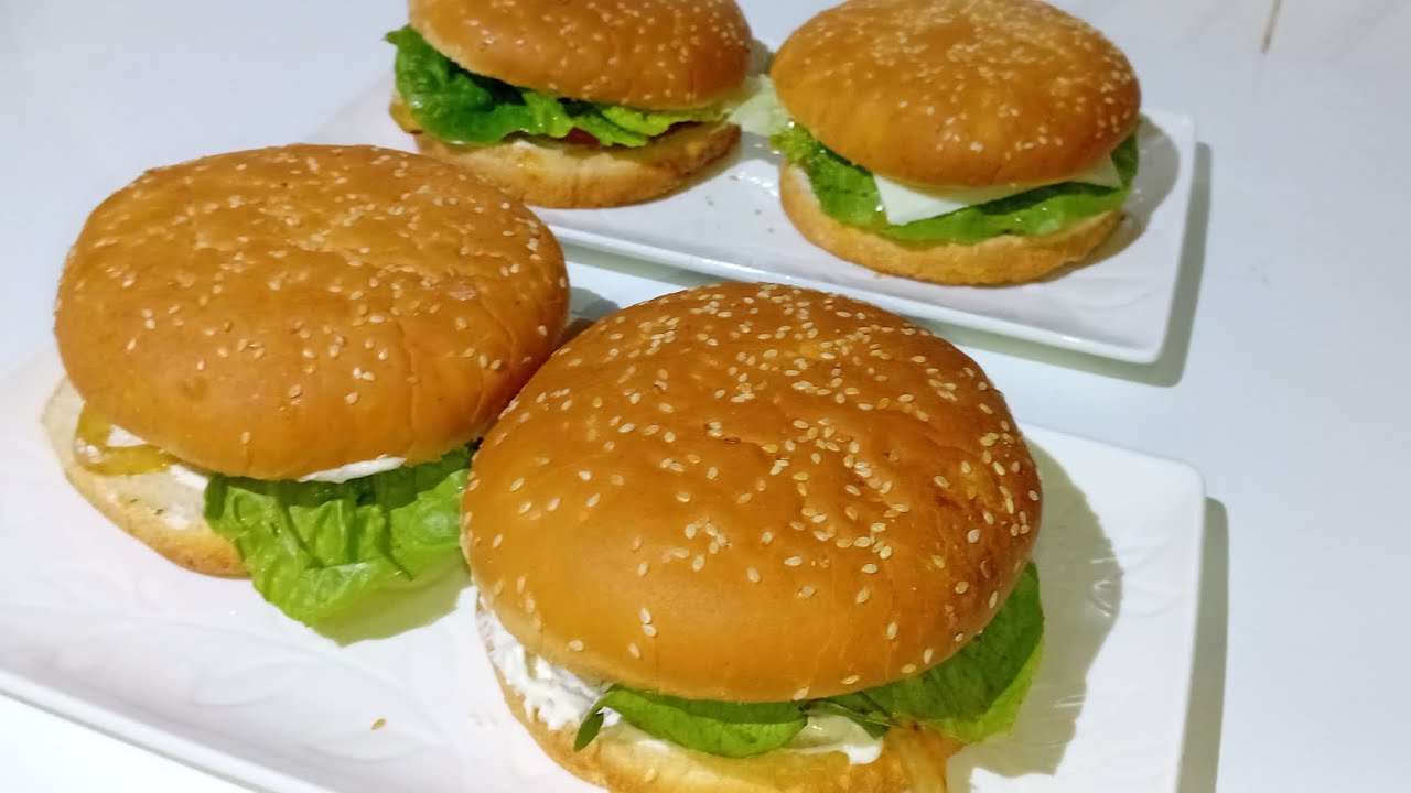 انجح ساندويش برجر منزلي 💯 بحشوة لذيذة جدا 😋
