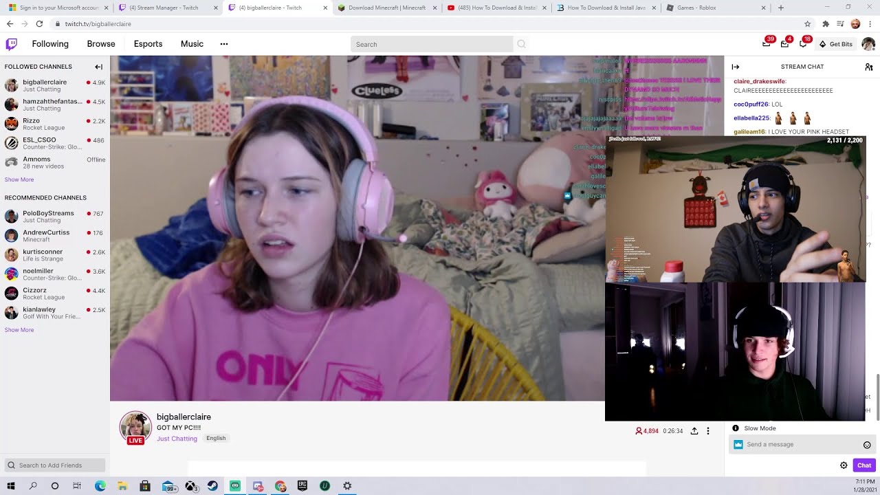Aaron Hull, Claire Drake & Hamzah Play Roblox | 28th January 2021