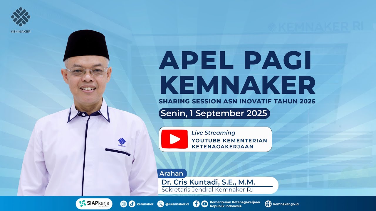 [LIVE] APEL PAGI KEMENTERIAN KETENAGAKERJAAN