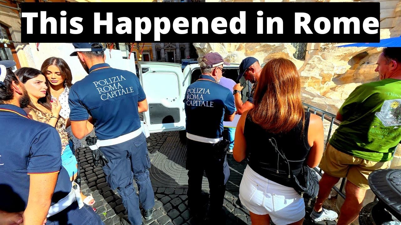 Rome Italy, Here's What Happened At The Trevi Fountain.  Rome August 2025 Walk Tour