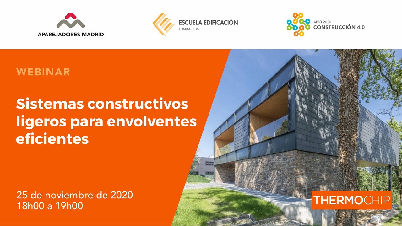 Webinar: Sistemas constructivos ligeros para envolventes eficientes