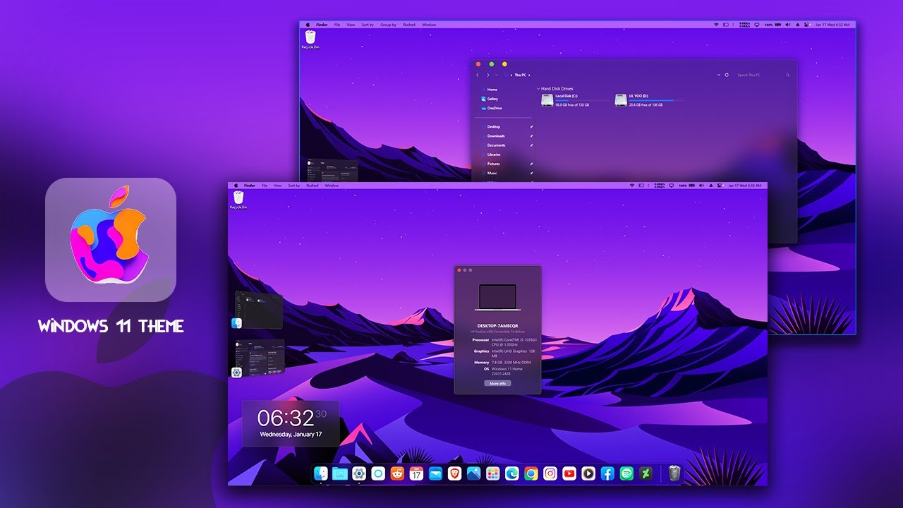 All-in-One macOS Theme for Windows 11