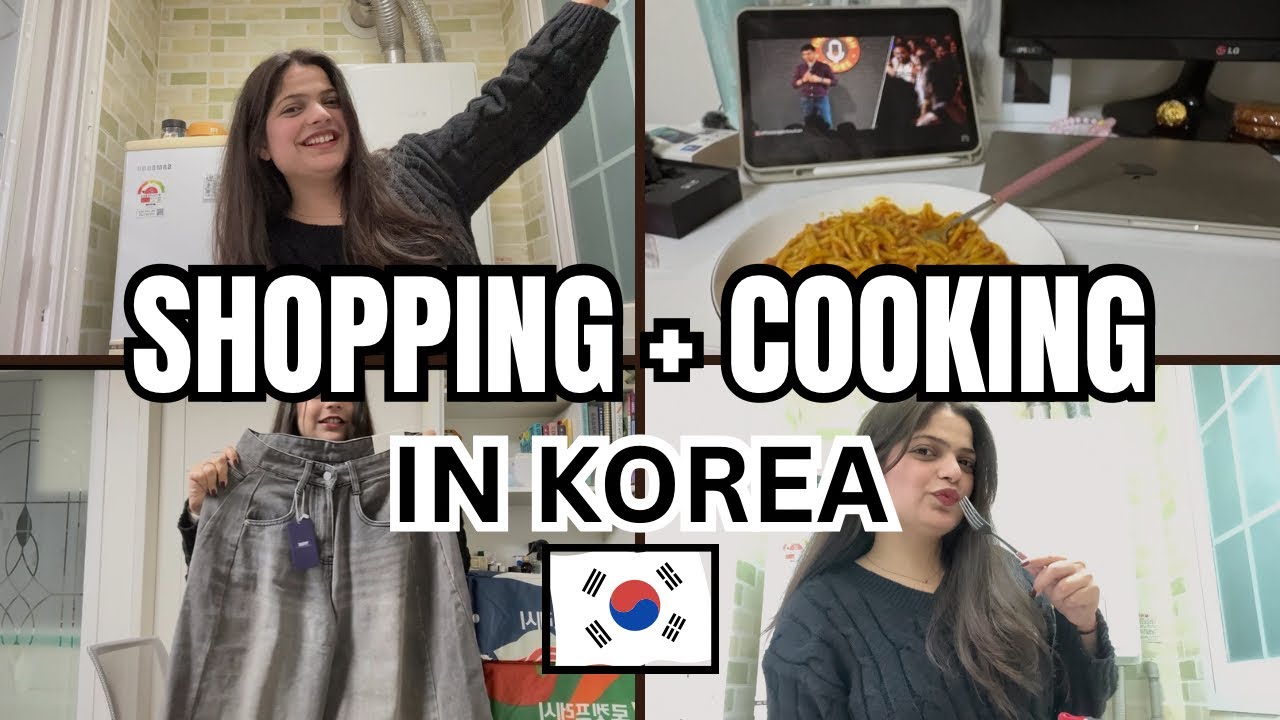 Shopping and cooking vlog in korea🇰🇷🇰🇷