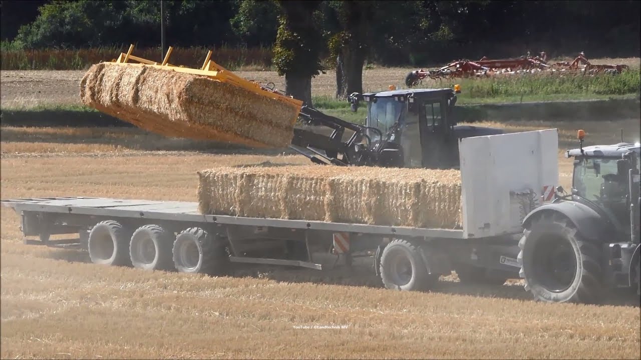Claas-Fendt-Krone + / Strohbergung - Baling Straw 2018  1/2