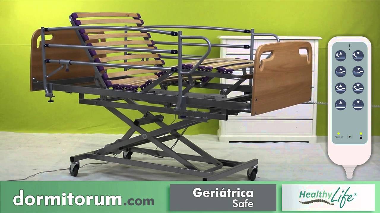 Cama hospitalaria ortop&eacute;dica geri&aacute;trica Safe Healthy Life