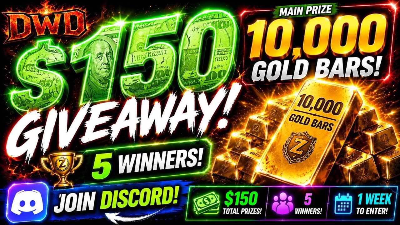 Last Z $150 GIVEAWAY! 🔥 5 Winners &ndash; Win Up to 10,000 Gold!