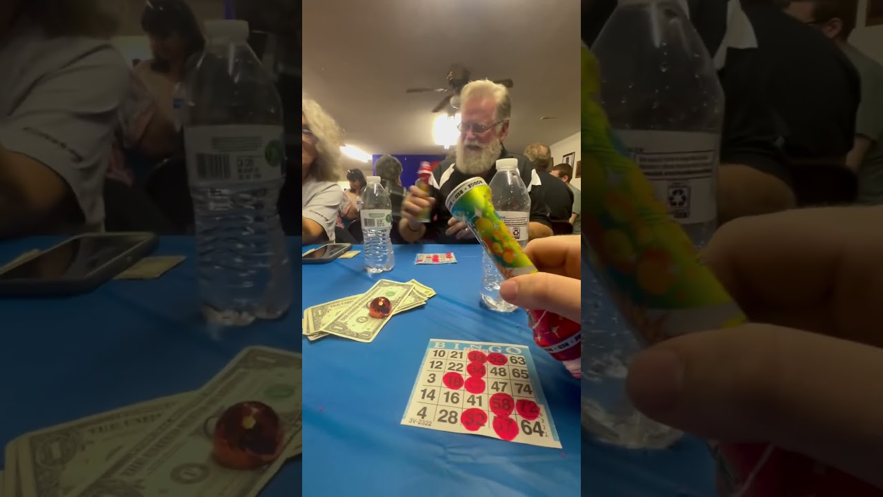 Papa got mad he lost at bingo
