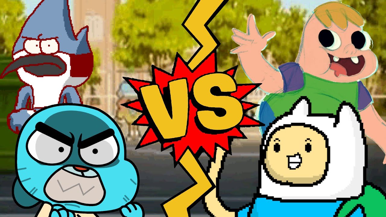 M.U.G.E.N Battles | Gumball/Mordecai vs Clarence/Finn