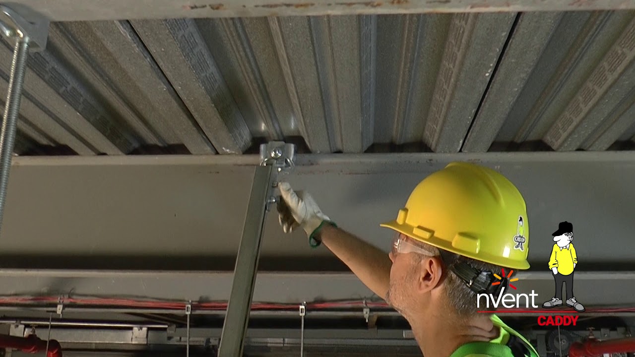 Seismic Bracing Systems: nVent CADDY Longitudinal Rigid Bracing (STRUT) for Trapeze Applications