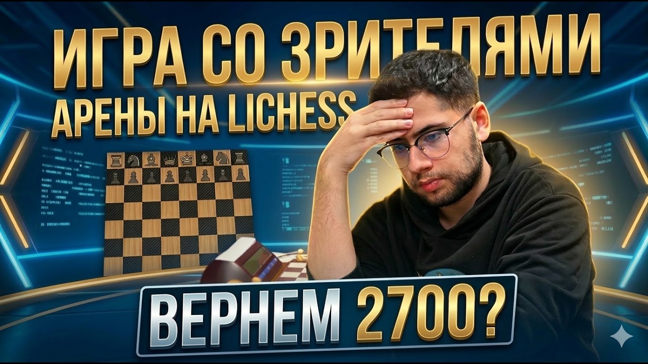 АРЕНЫ НА ЛИЧЕСС + ИГРА СО ЗРИТЕЛЯМИ | ШАХМАТЫ lichess.org