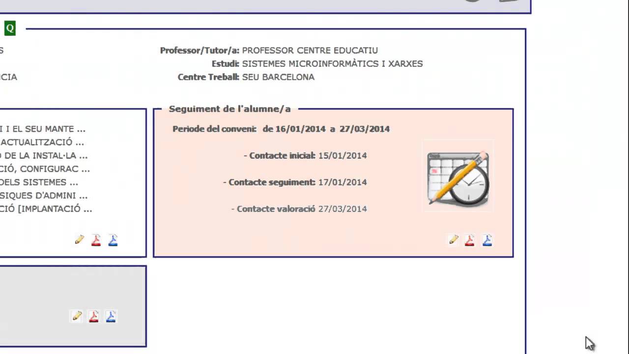 Seguiment conveni
