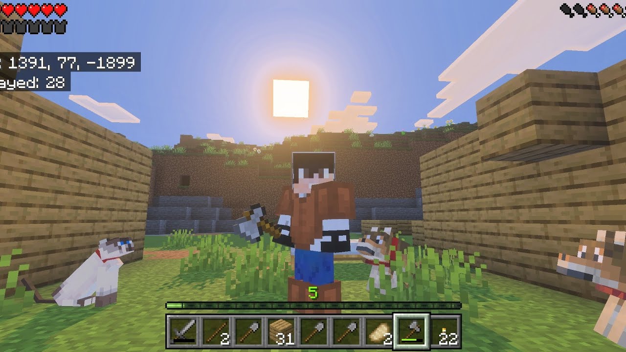 HACIENDO ESPACIO PARA LA CASA - SECOND TRY MINECRAFT - Assassin Kratt