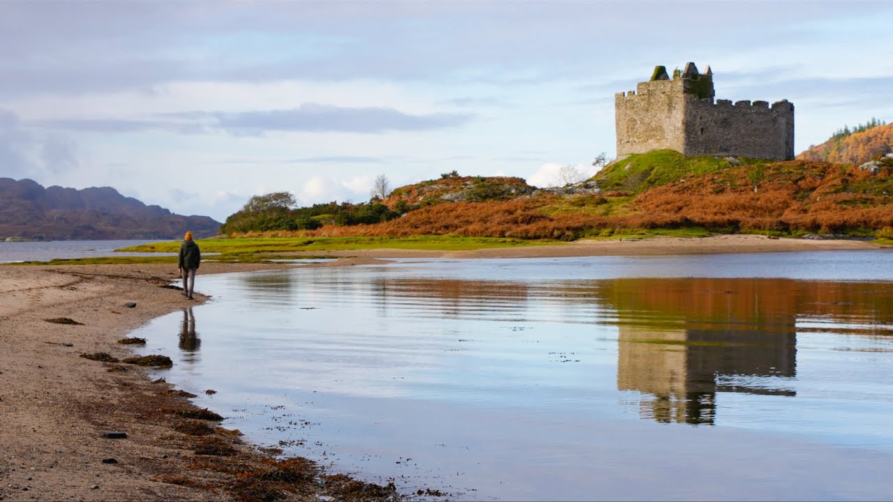 EXPLORING A MEDIEVAL CASTLE IN THE HIGHLANDS | wooden cabin, cliff walk & a magical island fortress