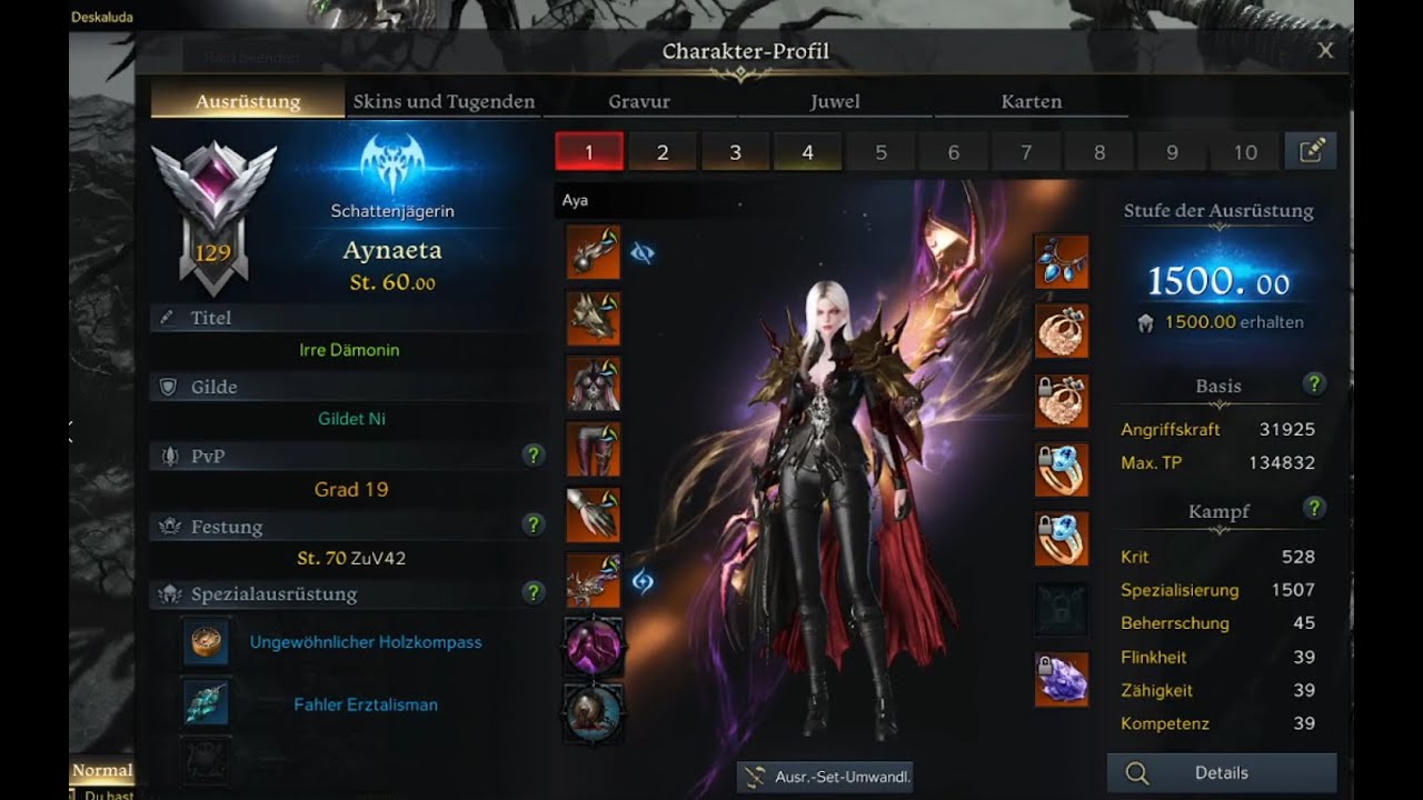 Shadowhunter Lost Ark Deskaluda Solo Demonic Impulse 1500 ilvl 3:03