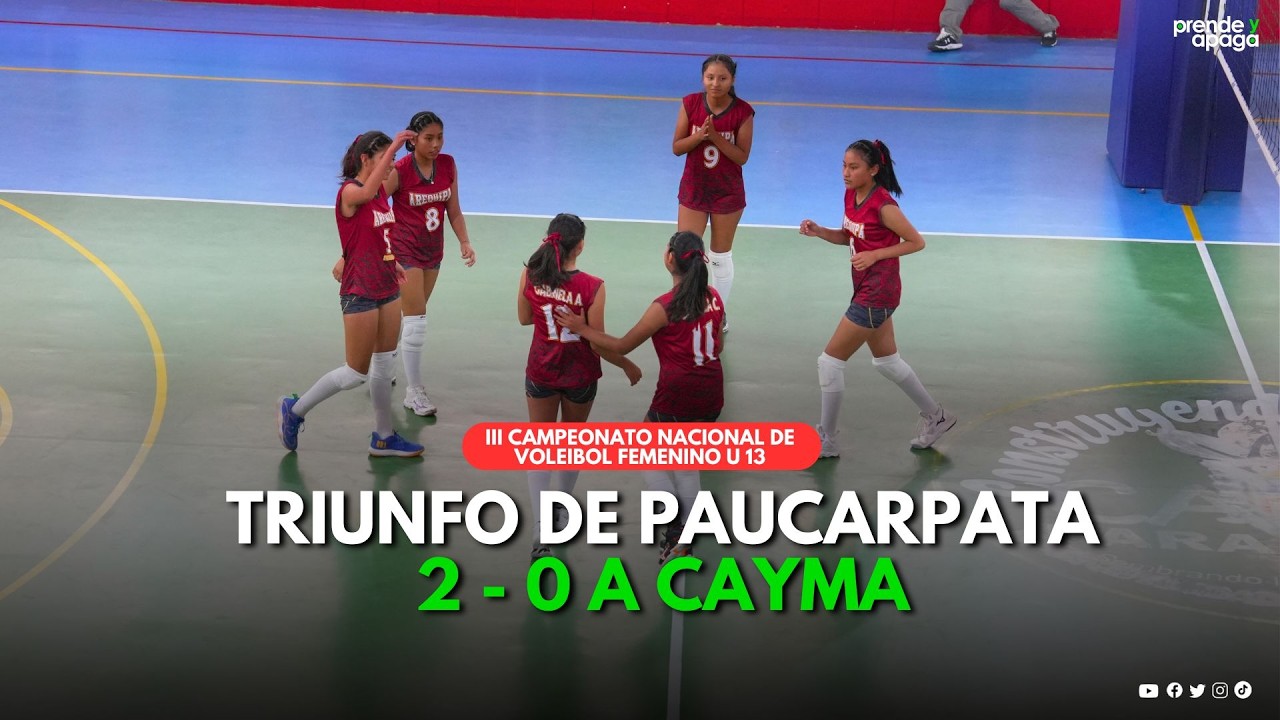 Arequipa: III Campeonato Nacional de Voleibol Femenino U-13. Paucarpata VS Cayma (PARTIDO COMPLETO)