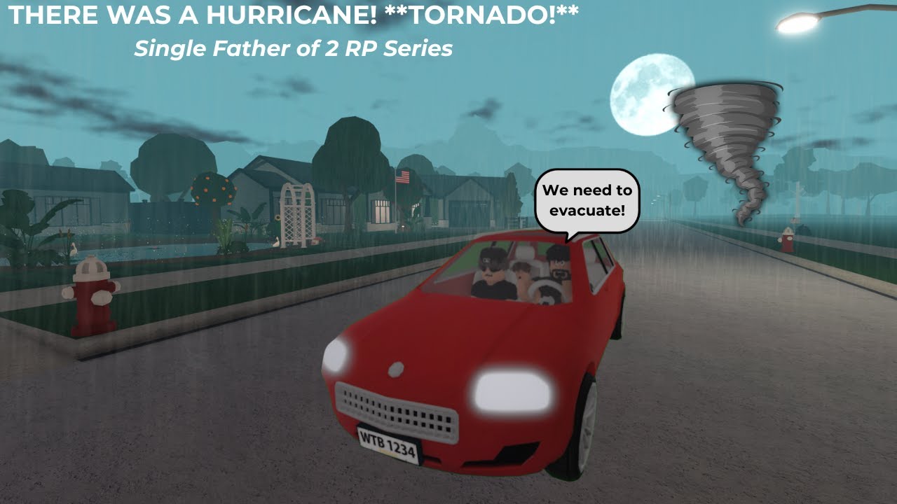 There was a Hurricane! **TORNADO!** Roblox Bloxburg Roleplay