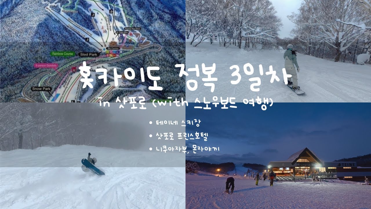 [홋카이도] 보드 타다 50만 원 잃어버린 썰 푼다 | 스노우보드 | 테이네 스키장 | 일본 택시 | 고기 오마카세