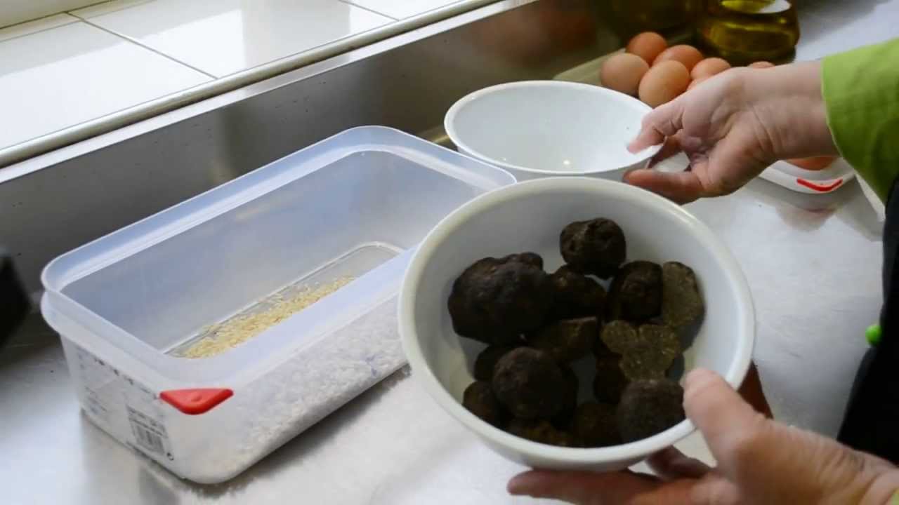 Trufa, como trufar fácilmente unos huevos