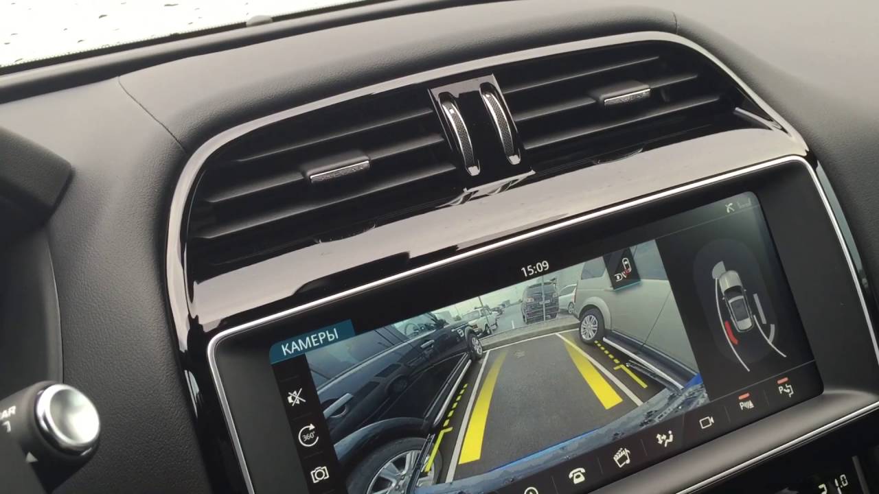 Jaguar F-pace автоматическая перпендикулярная парковка