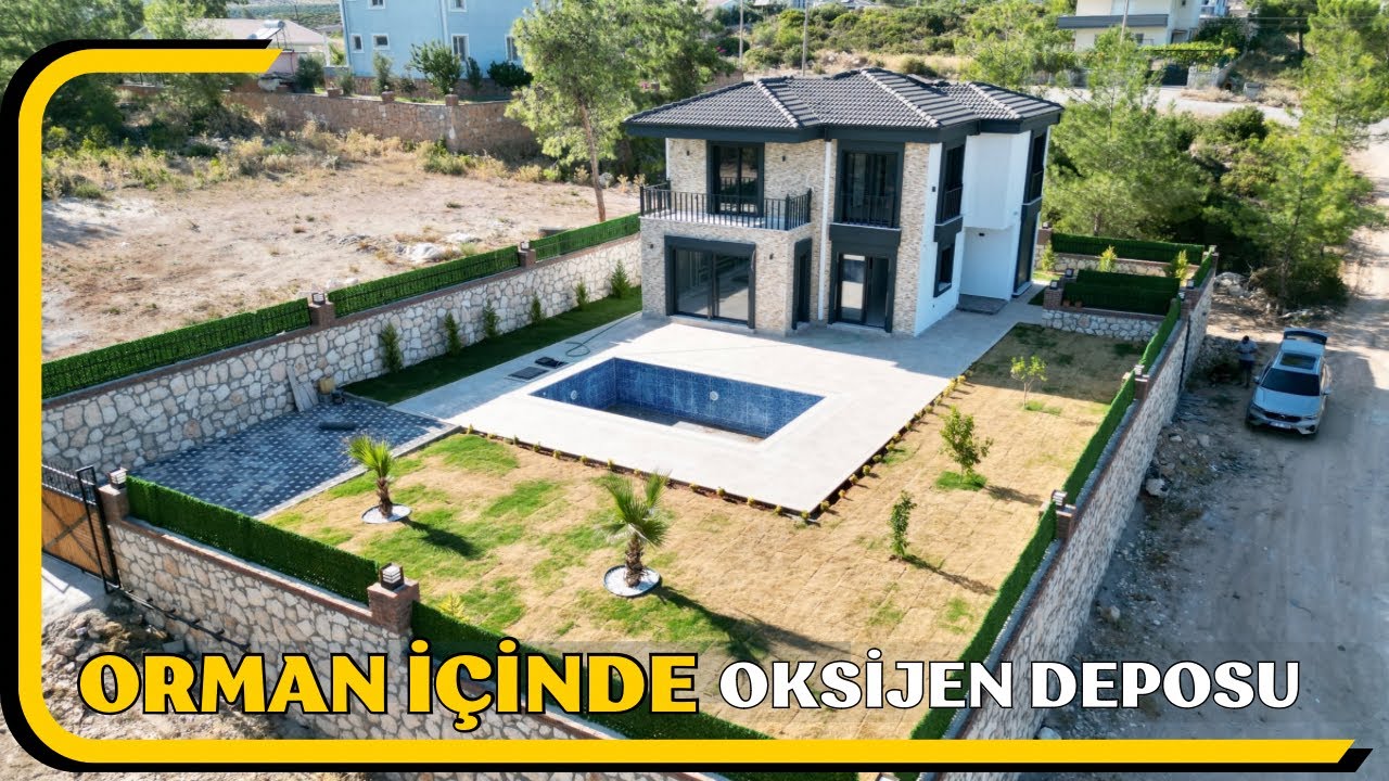 Yeşillikler İçinde Harika Villa Turu 600 m2 Arsa İçinde Oksijen Deposu E-281