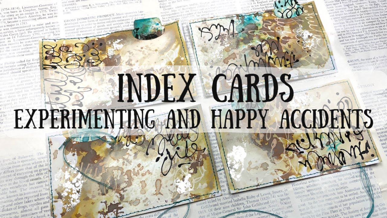 Index Cards - Experimenting, happy accidents and a few mess ups | 🦋ShanoukiArt🦋🧿