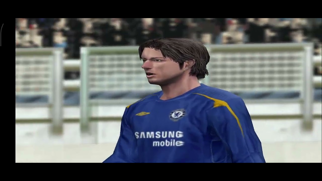 Jogando PS2 - Winning eleven 10 - Chelsea x Arsenal 