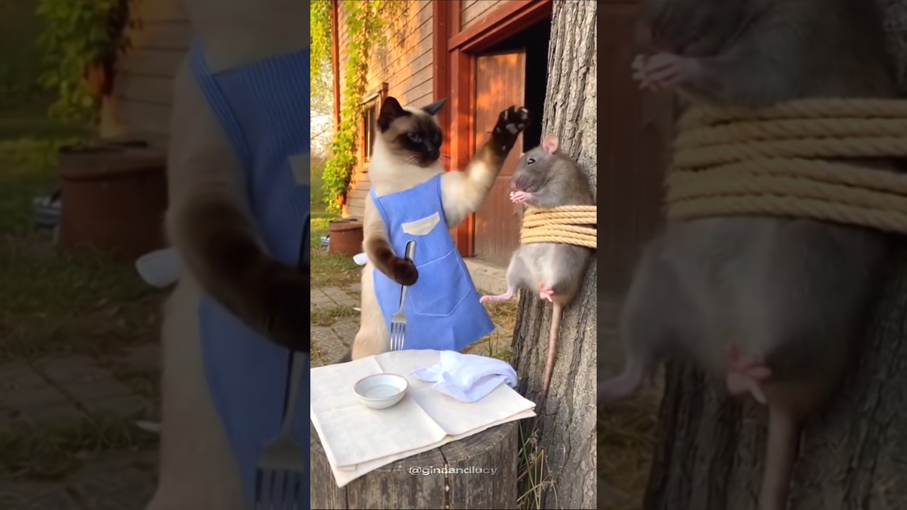 Оставьте кошку и мышку в покое 🥺 #кот #шорты