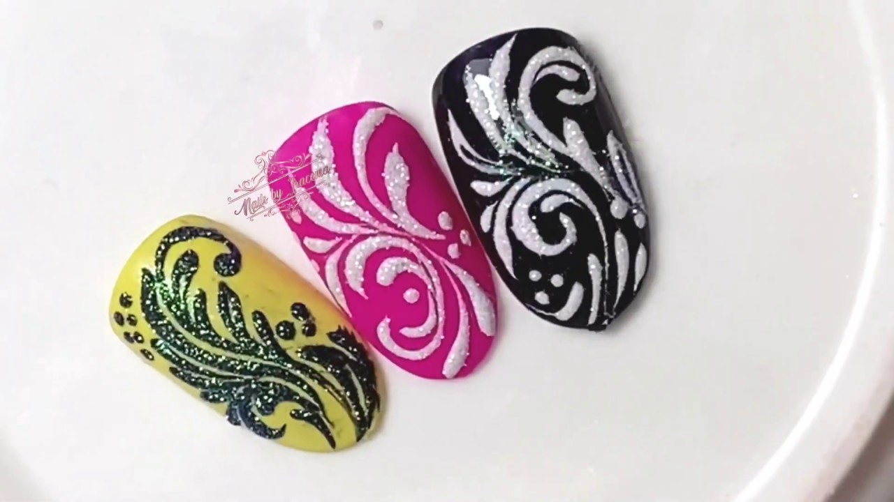 Arabesco Diseños Para Uña/Practicando Como hacerlos