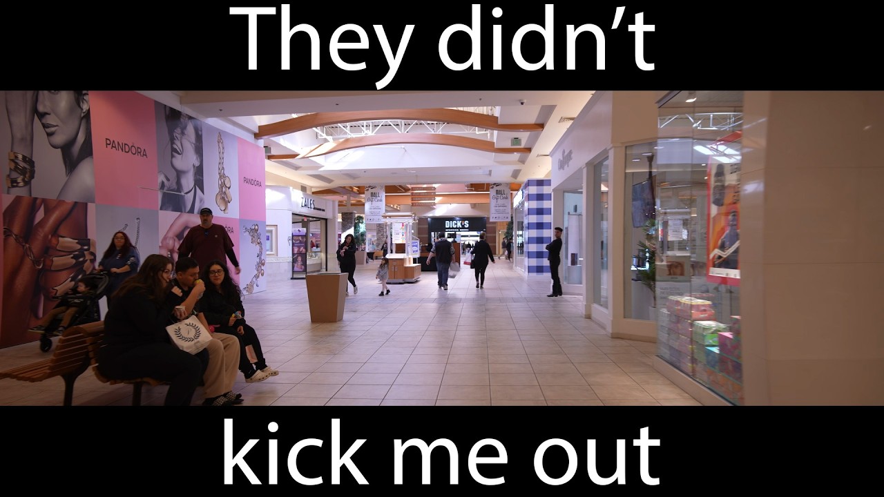 South Hill Mall, concourse, not dead, anamorphic widescreen, 4K 24fps, ASMR