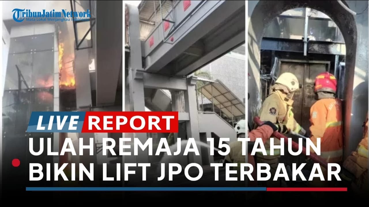 Ngaku Disuruh, Remaja 15 Tahun Jadi Penyebab Kebakaran Lift JPO Jalan Pemuda Surabaya
