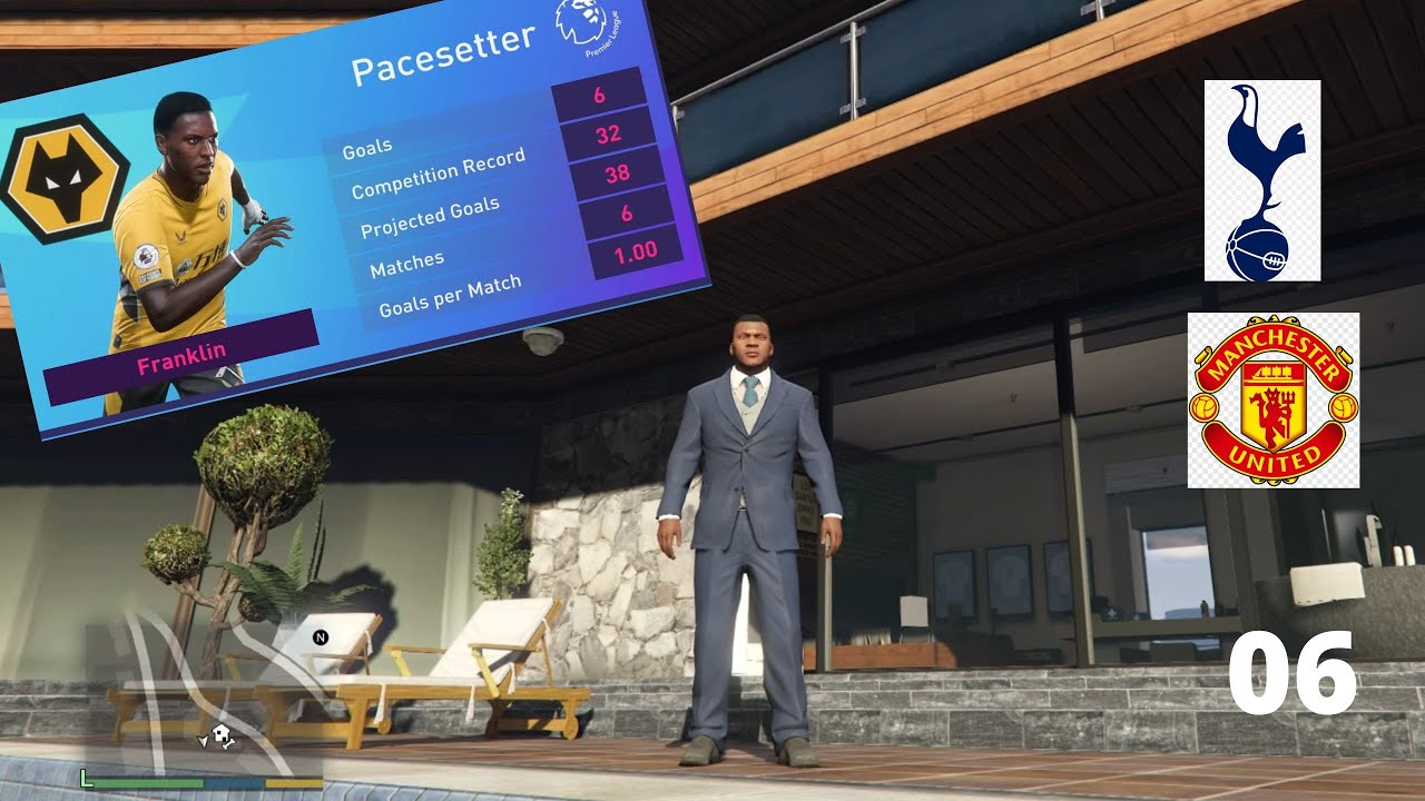 Franklin's Football Career Continues. GTA 5 FIFA Real Life Mods. 06