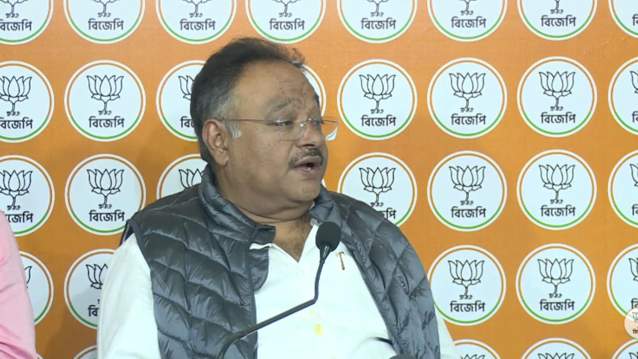LIVE: Press Conference by Samik Bhattacharya, State President at Salt Lake BJP Office.