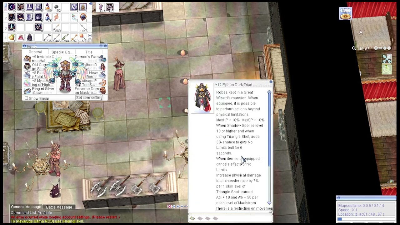 iRO (Thor) Test Frenzy Shot 108m Damage