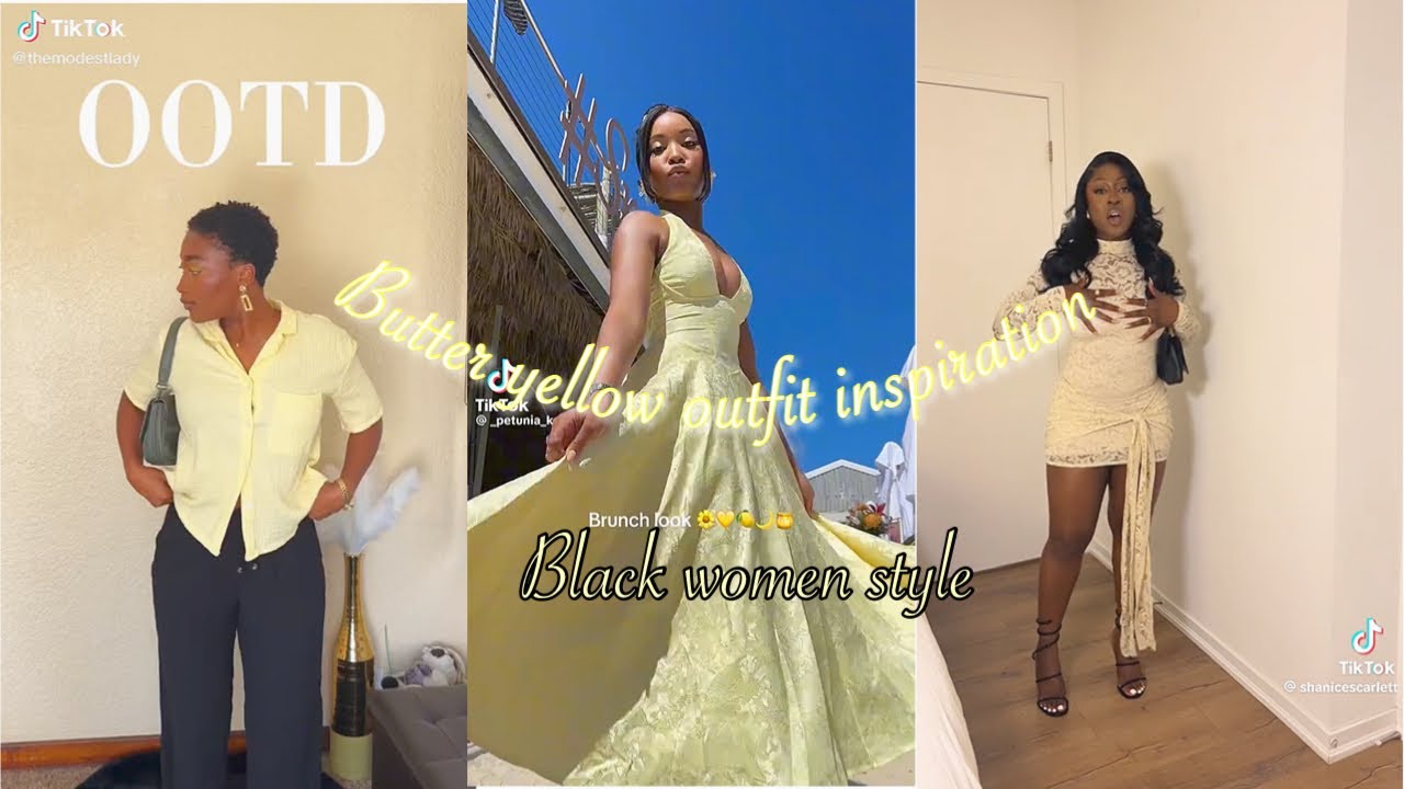 Butter Yellow Outfits for Black Women | Spring Summer 2025 Fashion Trends