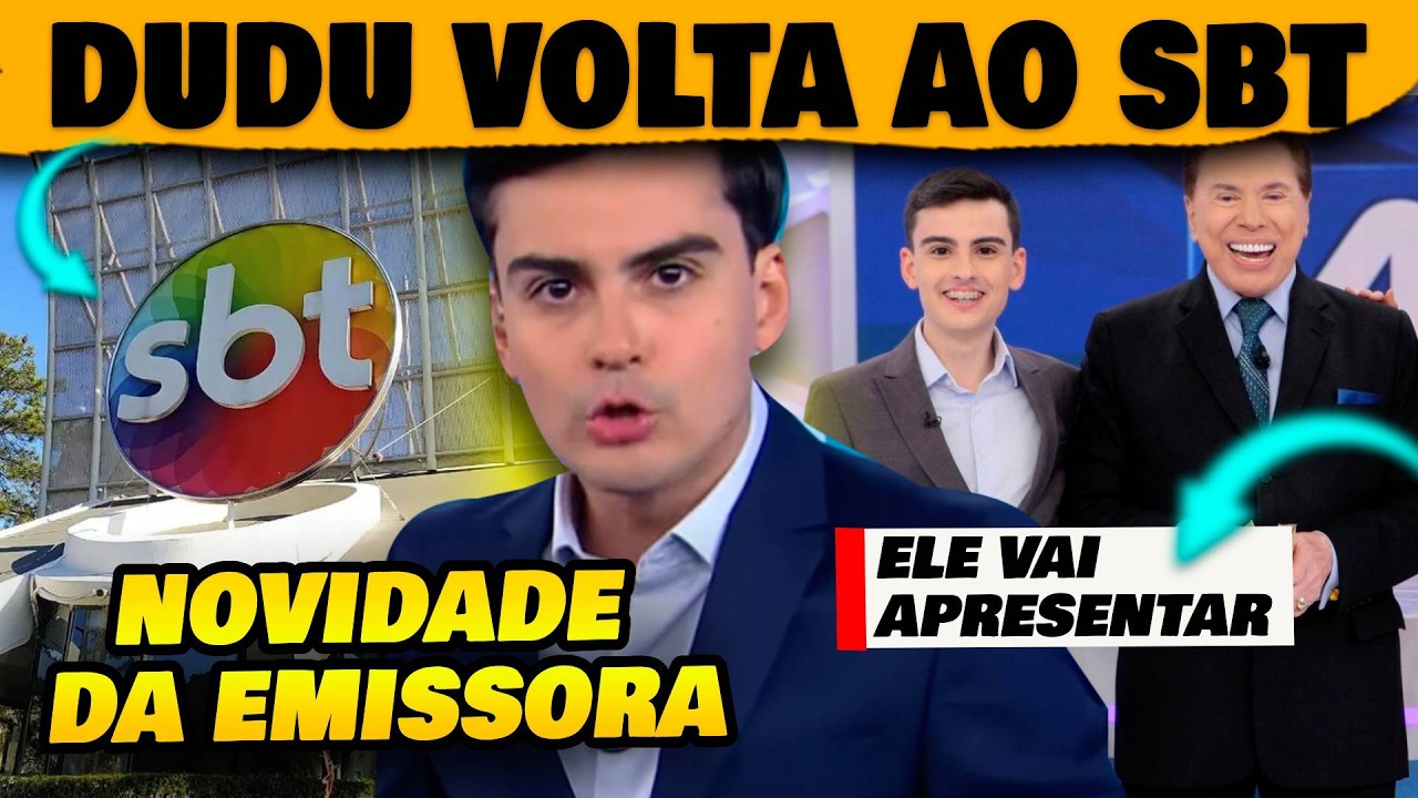 🚨Dudu Camargo volta ao SBT para apresentar novidade da emissora
