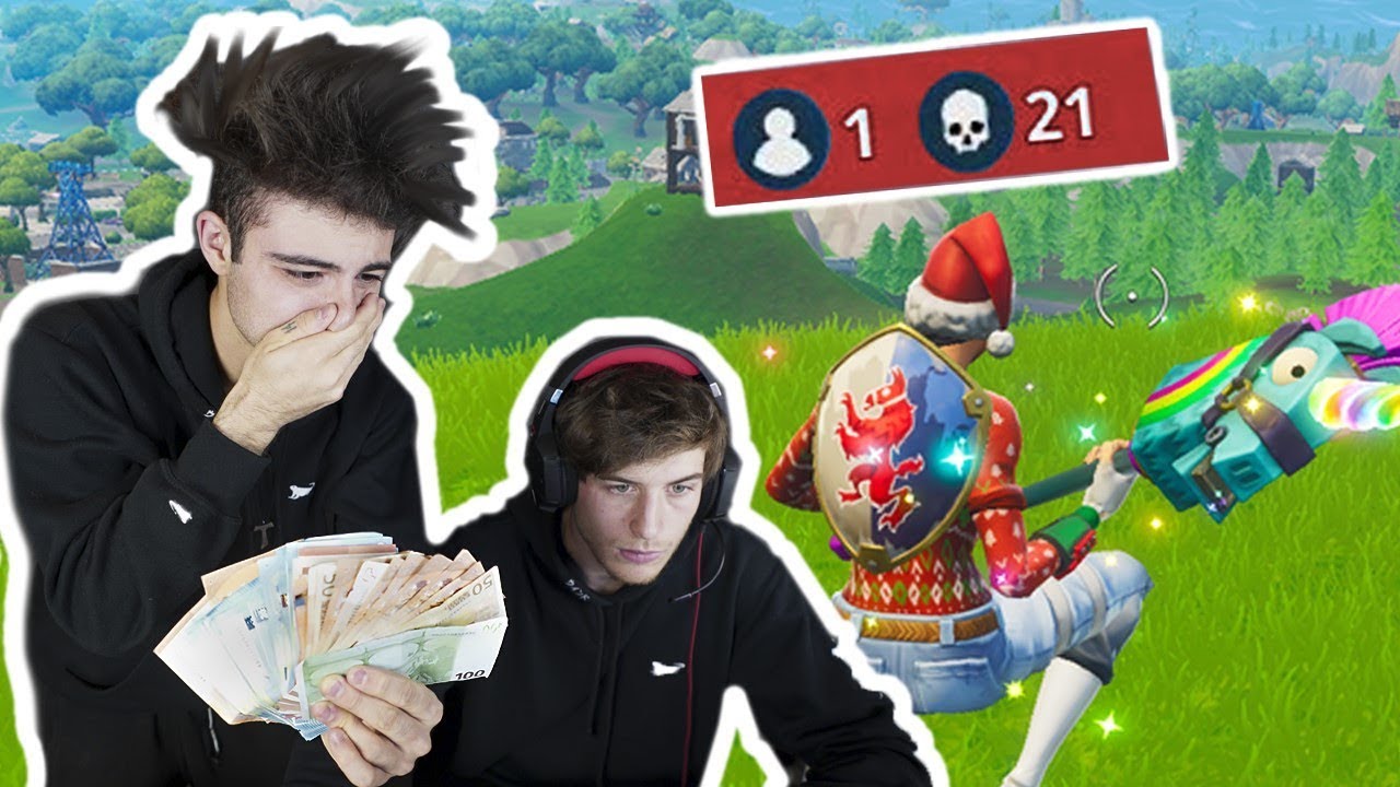 1 kill = 200$ PARA O MEU AMIGO ( Fortnite Battle Royale )