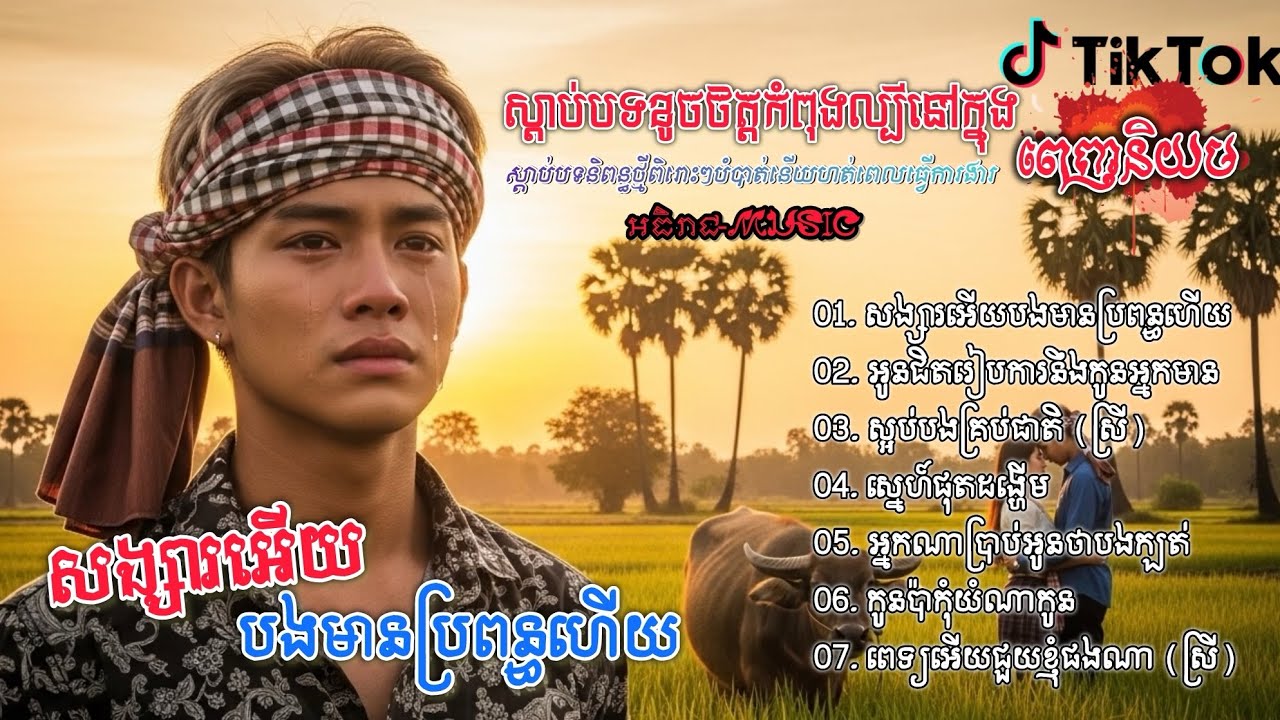 ចម្រៀងចេញថ្មីពីរោះល្បីក្នុងតិចតុក💔🥀🥀 I ជ្រើសរើសបទស្រុកស្រែ Khmer New Song 2026 Bolero [អធិរាជMusic]
