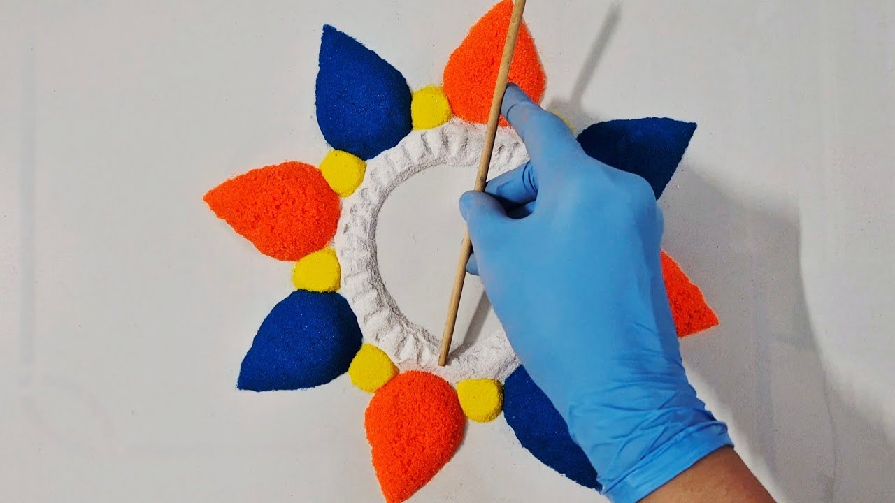Easy rangoli || Diwali rangoli || Rangoli design || Sand art || Beautiful rangoli design || Rangoli 
