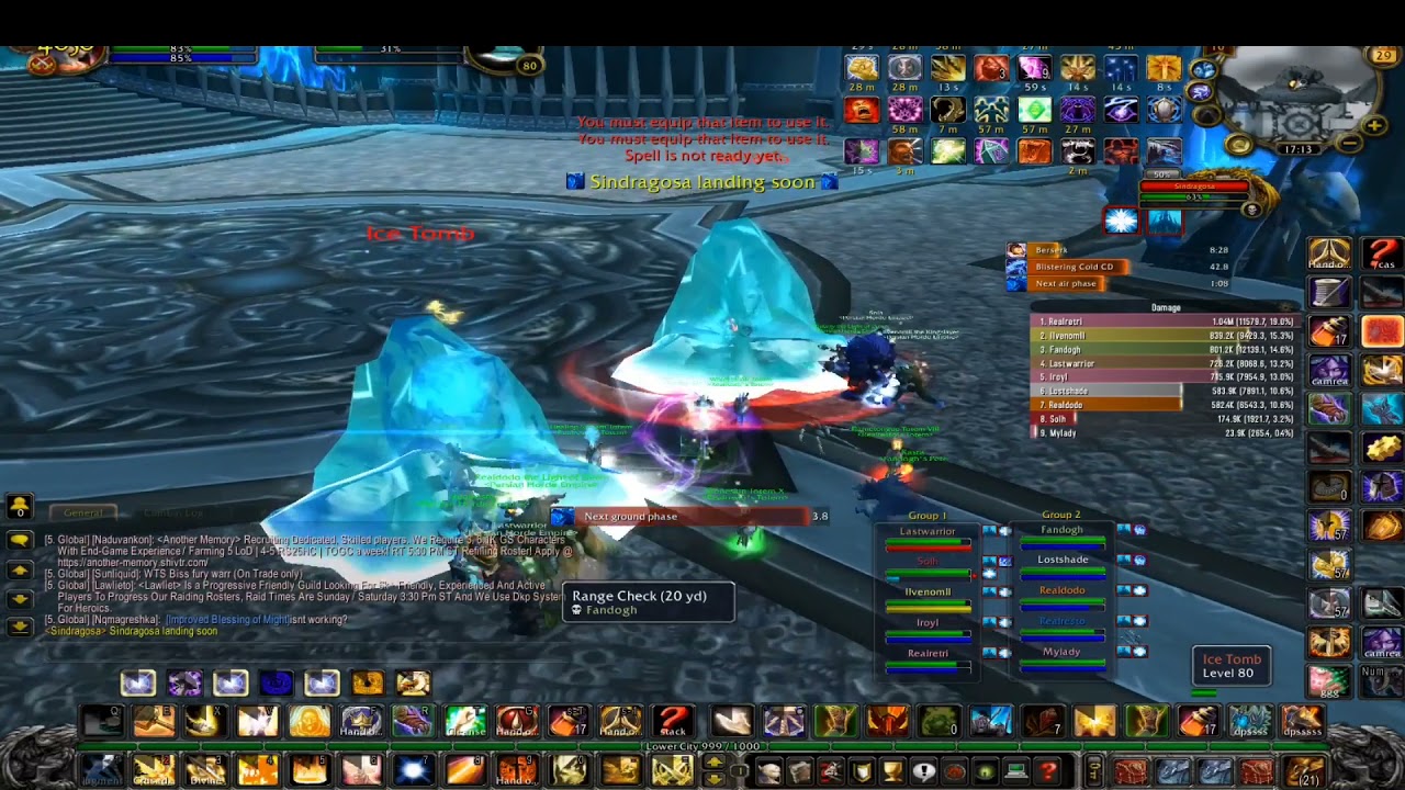 Sindragosa 10Man Heroic Retri Paladin POV Dps 1 - Warmane wow