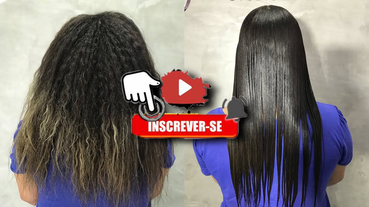 LISO DE PRIMEIRA EM CABELO MUITO VOLUMOSO E CACHEADO - PROGRESSIVA SEM FORMOL