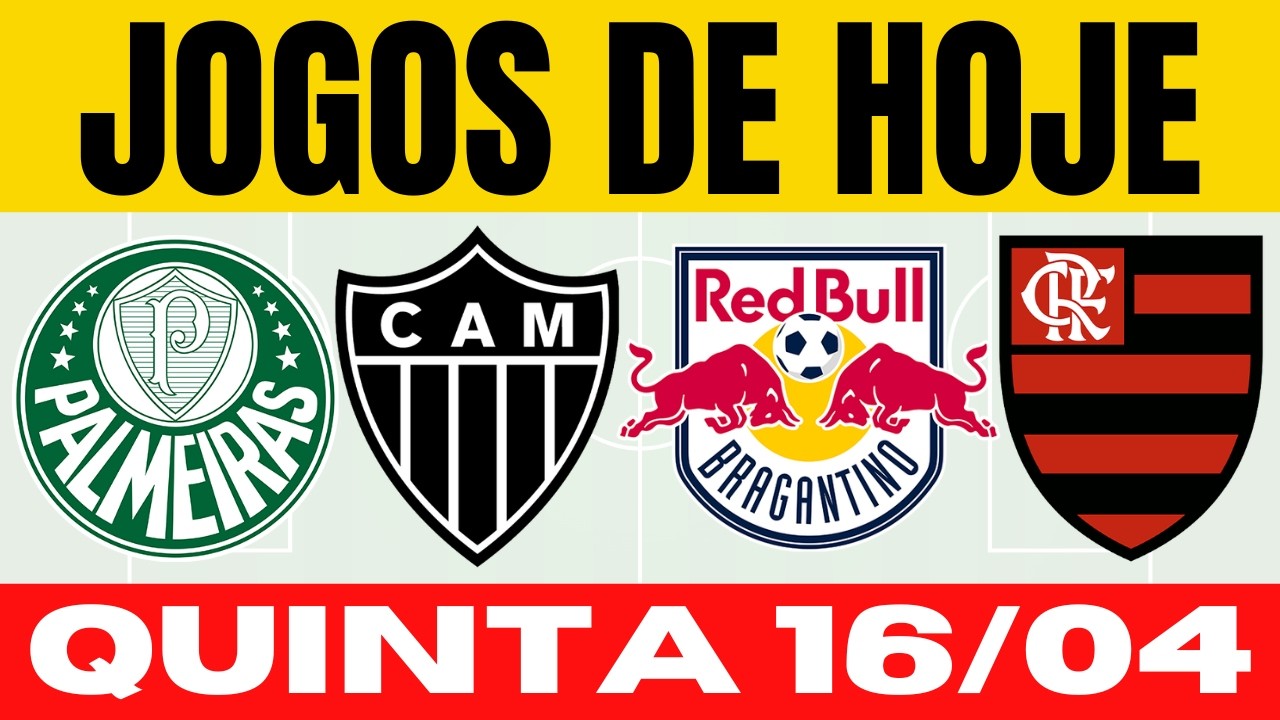 ⚽ JOGOS DE HOJE | 🔥 COPA LIBERTADORES | Quinta 16/04/2026 | Agenda COMPLETA | UEFA EUROPA LEAGUE