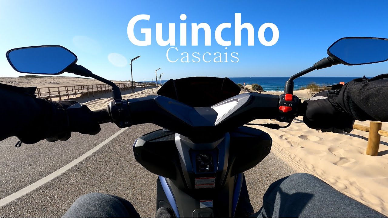 Moto Ride: Passeio na (Keeway Vieste 125) #1 P.2: Guincho / Cascais Portugal | Tour Pela EN247 [4K]