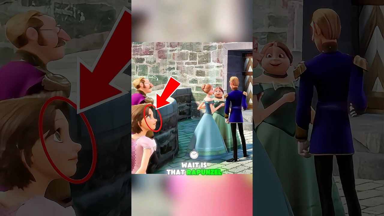 Wait&hellip; Is That RAPUNZEL at Elsa&rsquo;s Coronation? #shorts #pixar #cartoon